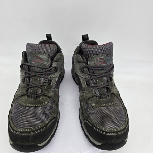 LL Bean Shoe Men's 10 Wide Model 4 Waterproof Trail Hiking Sneakers Grey - Picture 7 of 10